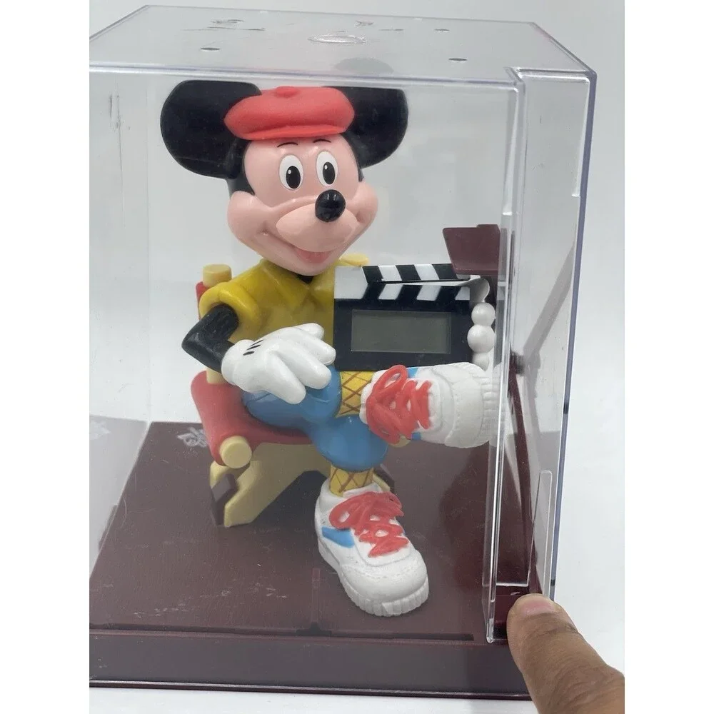 1991 Disney Sounds Fun Mickey Mouse Talking Time Director Alarm Clock Untested